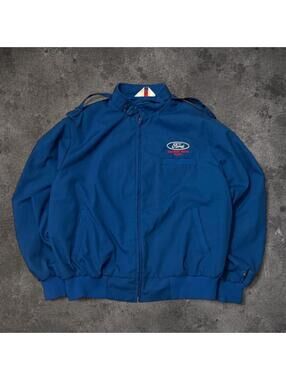 Beautiful Fire Vintage Ford Kentucky Truck Plant blue jacket